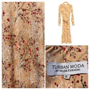 Floral Cottagecore Prairie Boho Modest Ruffle Maxi Dress | Earthy Flowy Peasant